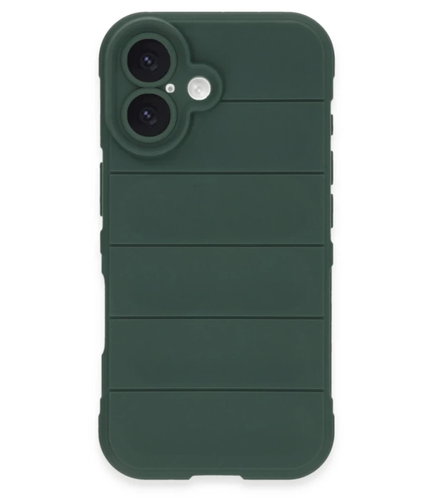 Newface iPhone 16 Plus Kılıf Optimum Silikon - Koyu Yeşil