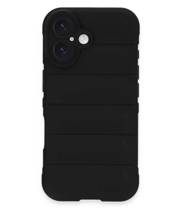 Newface iPhone 16 Plus Kılıf Optimum Silikon - Siyah