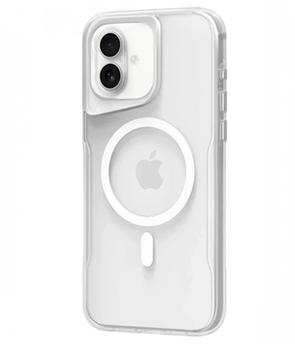 Newface iPhone 16 Plus Kılıf PC Poso Magsafe Kapak - Şeffaf