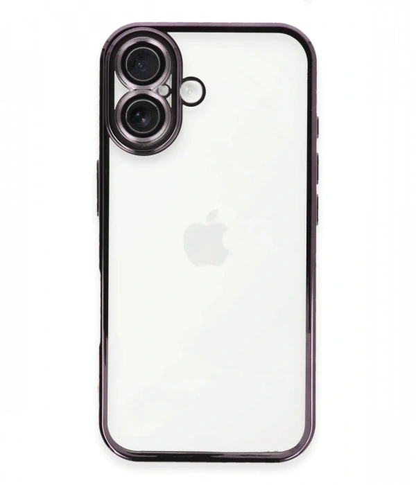 Newface iPhone 16 Plus Kılıf Razer Lensli Silikon - Mor