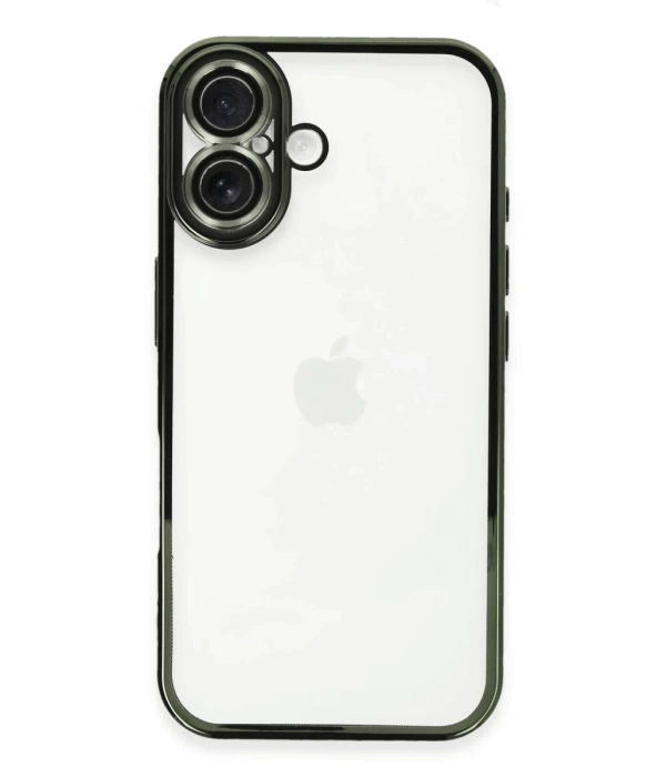 Newface iPhone 16 Plus Kılıf Razer Lensli Silikon - Yeşil