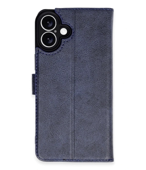 Newface iPhone 16 Plus Kılıf Trend S Plus Kapaklı Kılıf - Lacivert
