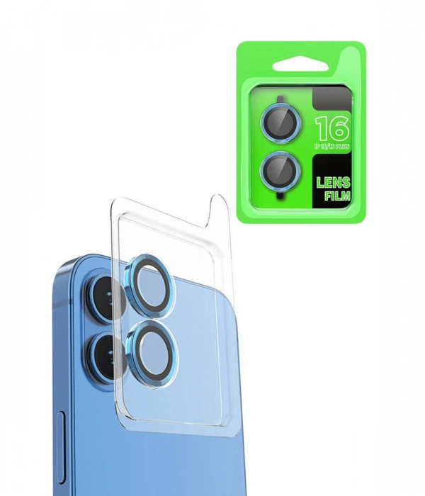 Newface iPhone 16 Plus Raze Metal Kamera Lens - Lacivert