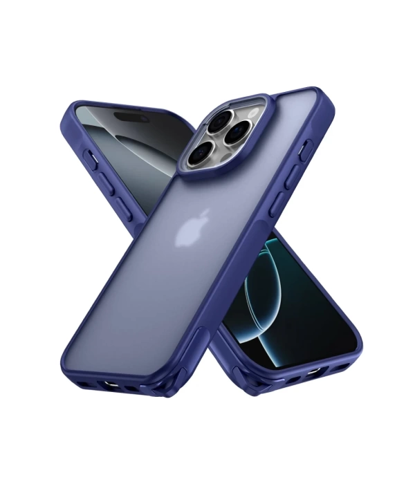 Newface iPhone 16 Pro Kılıf Elegant Kapak - Lacivert