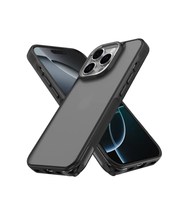 Newface iPhone 16 Pro Kılıf Elegant Kapak - Siyah
