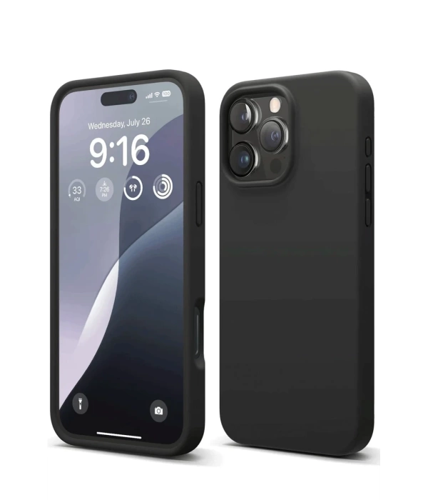 Newface iPhone 16 Pro Kılıf First Silikon - Siyah