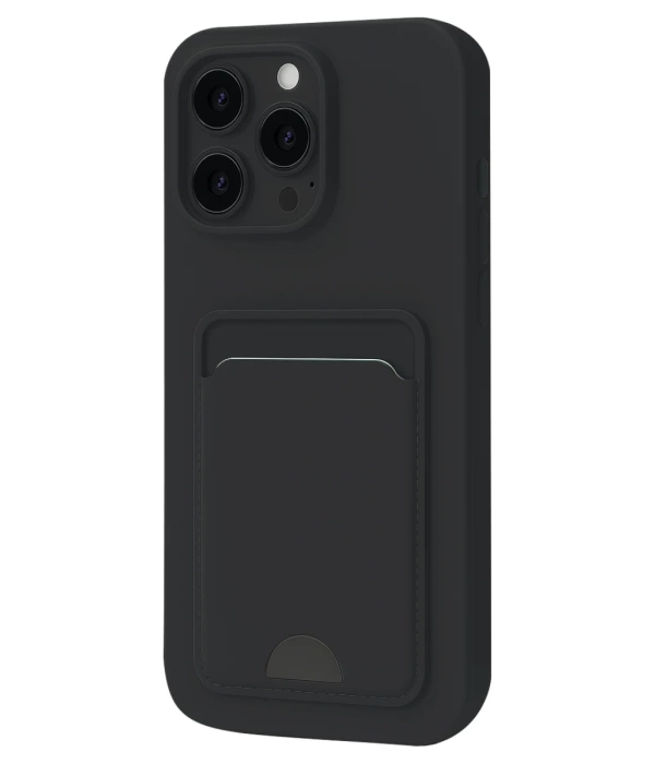 Newface iPhone 16 Pro Kılıf Kelvin Kartvizitli Silikon - Siyah