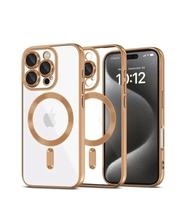 Newface iPhone 16 Pro Kılıf Kross Magneticsafe Kapak - Çöl Titanyum