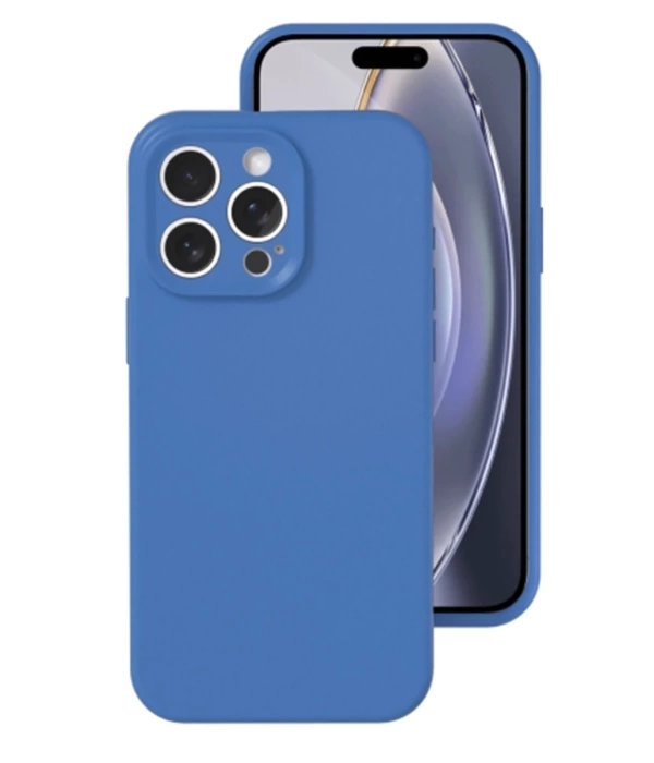 Newface iPhone 16 Pro Kılıf Nano içi Kadife Silikon - Mavi
