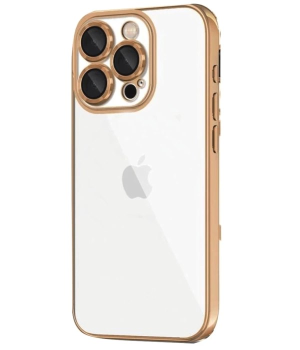 Newface iPhone 16 Pro Kılıf Razer Lensli Silikon - Desert