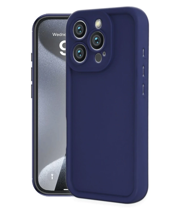 Newface iPhone 16 Pro Kılıf Viera Silikon - Lacivert