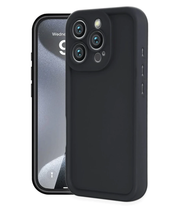 Newface iPhone 16 Pro Kılıf Viera Silikon - Siyah