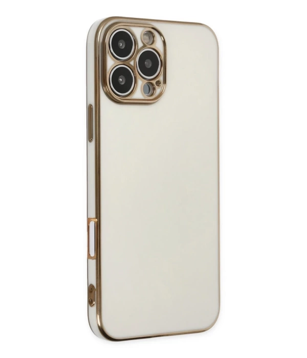 Newface iPhone 16 Pro Kılıf Volet Silikon - Beyaz