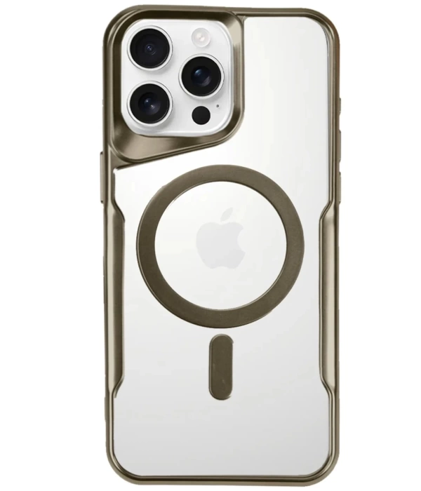 Newface iPhone 16 Pro Max Kılıf Boyi Magsafe Silikon Kapak - Çöl Titanyum