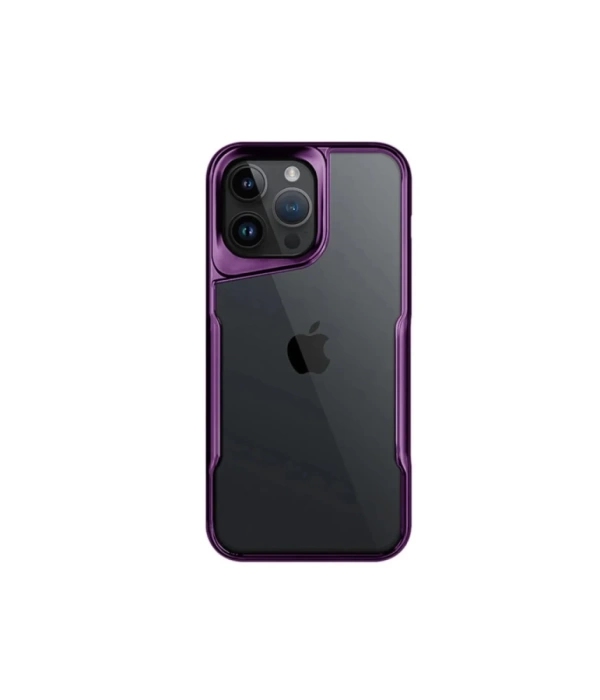 Newface iPhone 16 Pro Max Kılıf Boyi Silikon Kapak - Derin Mor