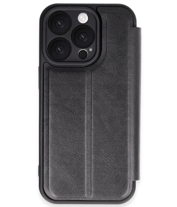Newface iPhone 16 Pro Max Kılıf Flip Cover - Siyah