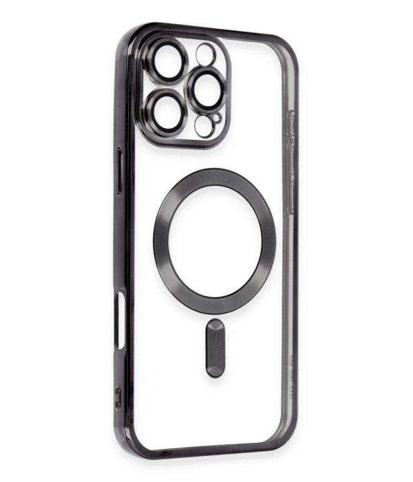 Newface iPhone 16 Pro Max Kılıf Kross Magneticsafe Kapak - Siyah