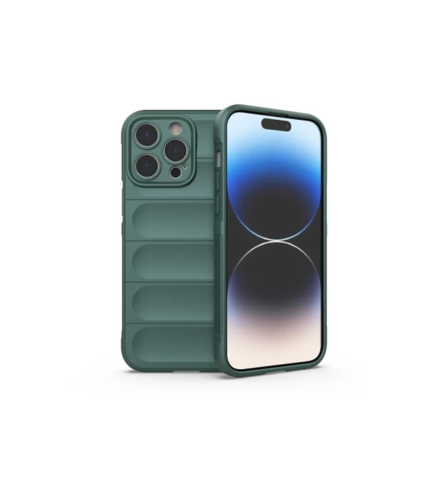 Newface iPhone 16 Pro Max Kılıf Optimum Silikon - Koyu Yeşil