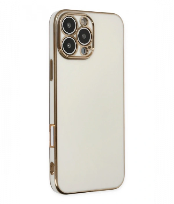 Newface iPhone 16 Pro Max Kılıf Volet Silikon - Beyaz