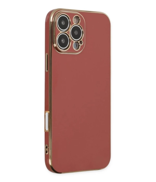 Newface iPhone 16 Pro Max Kılıf Volet Silikon - Kırmızı