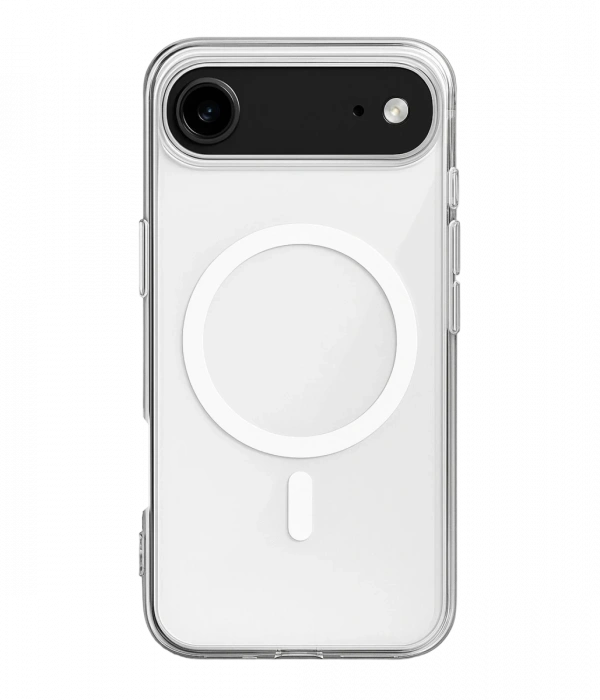 Newface iPhone 17 Air Kılıf Magneticsafe Şeffaf Silikon - Şeffaf