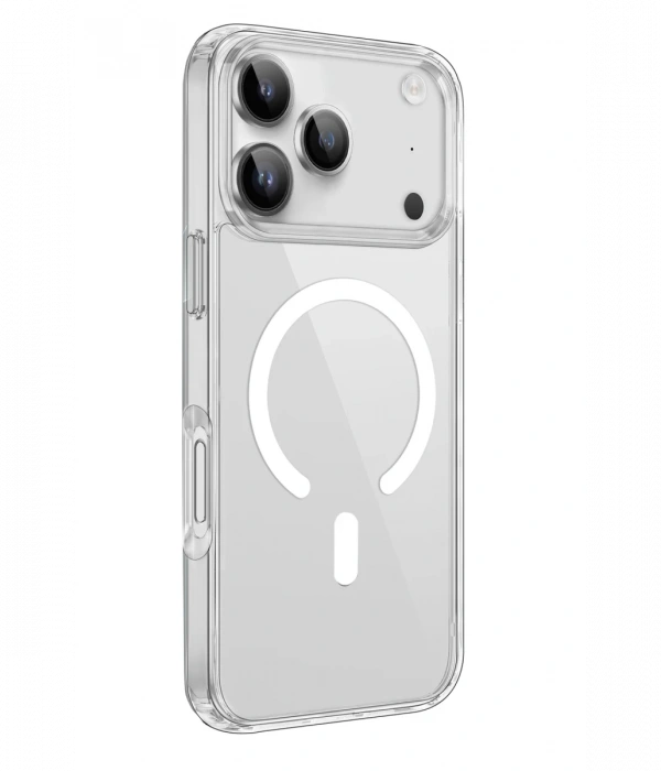 iPhone 17 Pro Kılıf Pc Real Magsafe Kapak - Şeffaf