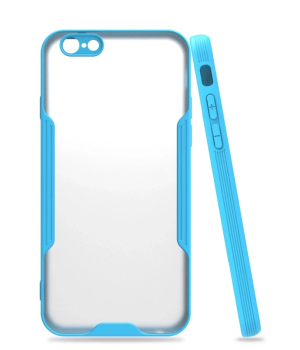 Newface iPhone 6 Kılıf Platin Silikon - Mavi