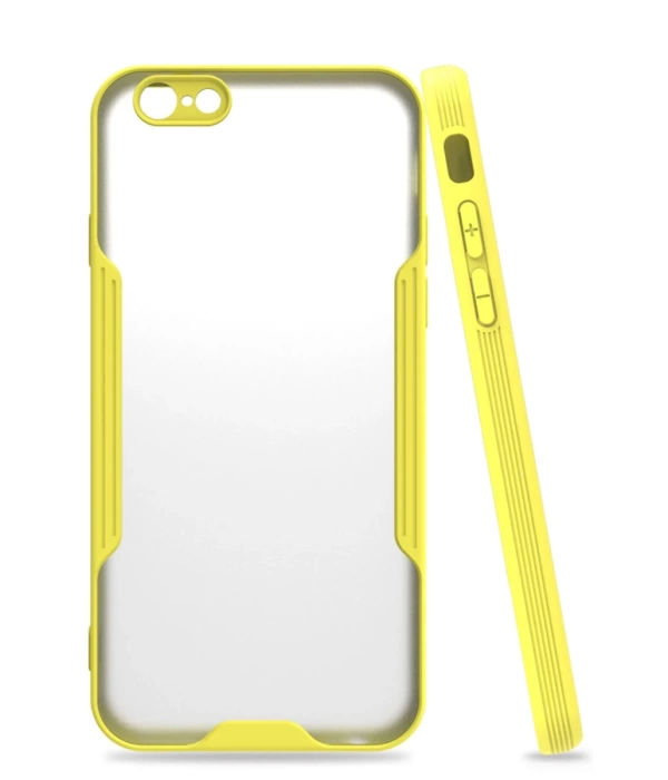 Newface iPhone 6 Kılıf Platin Silikon - Sarı