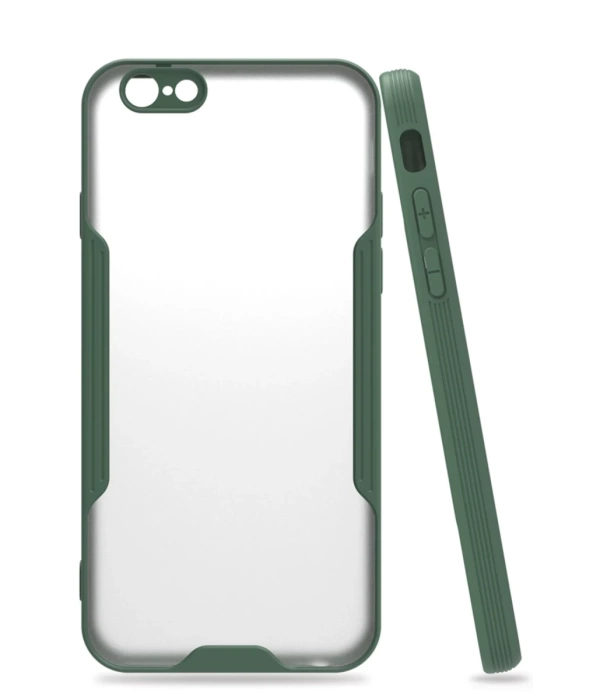 Newface iPhone 6 Kılıf Platin Silikon - Yeşil