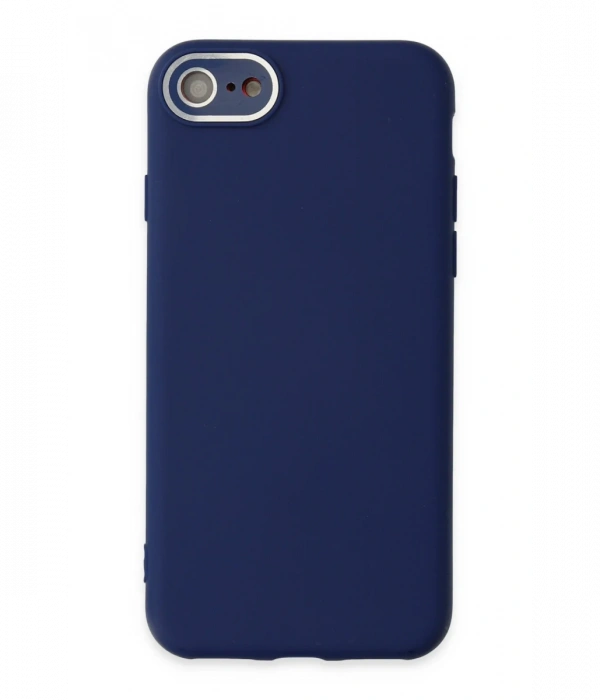 Newface iPhone 7 Kılıf Lansman Glass Kapak - Sky Blue
