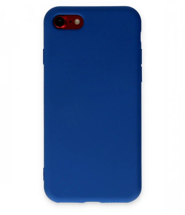 iPhone 7 Kılıf Nano içi Kadife Silikon - Lacivert