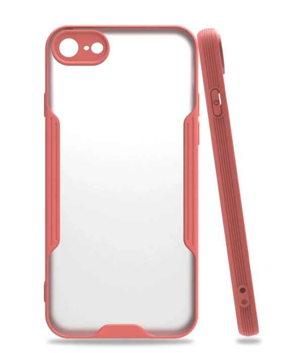 Newface iPhone 7 Kılıf Platin Silikon - Pembe