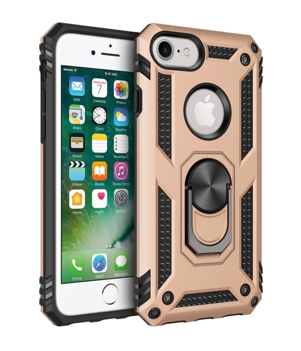 Newface iPhone 7 Kılıf Sofya Yüzüklü Silikon Kapak