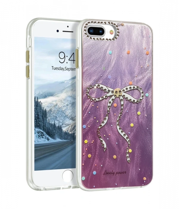 Joy Tekno iPhone 7 Plus Kılıf Blade Aynalı Desenli Kapak