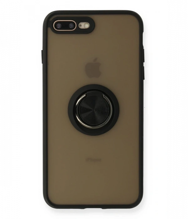 Newface iPhone 7 Plus Kılıf Montreal Yüzüklü Silikon Kapak