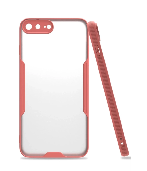 Newface iPhone 7 Plus Kılıf Platin Silikon - Pembe
