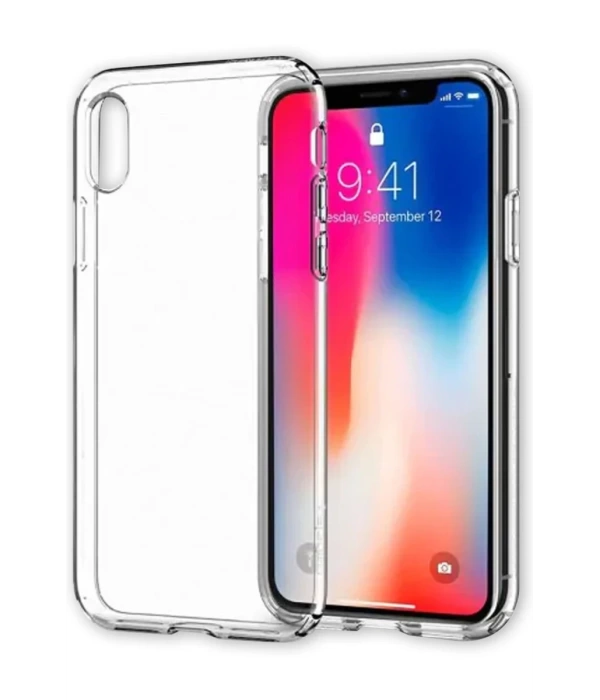 Newface iPhone X Kılıf Lüx Şeffaf Silikon