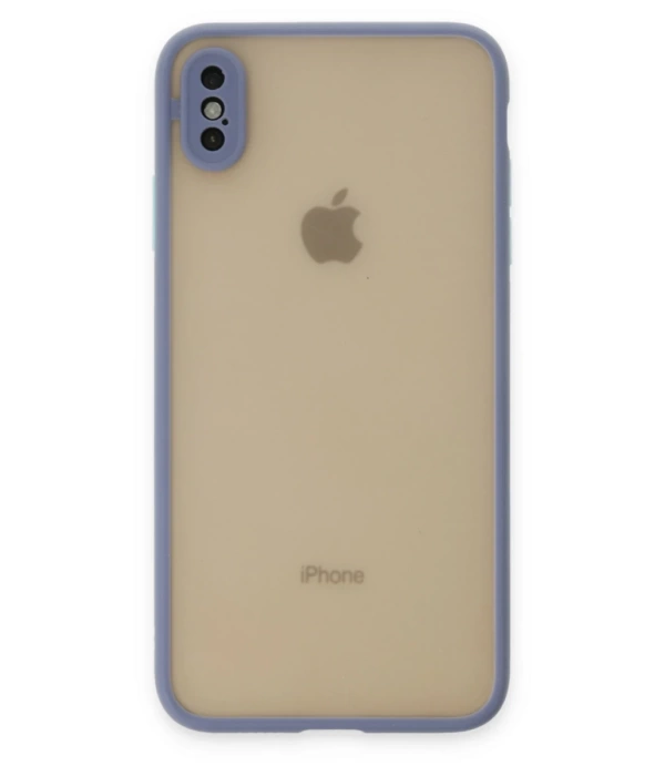 Newface iPhone X Kılıf Montreal Silikon Kapak - Gri