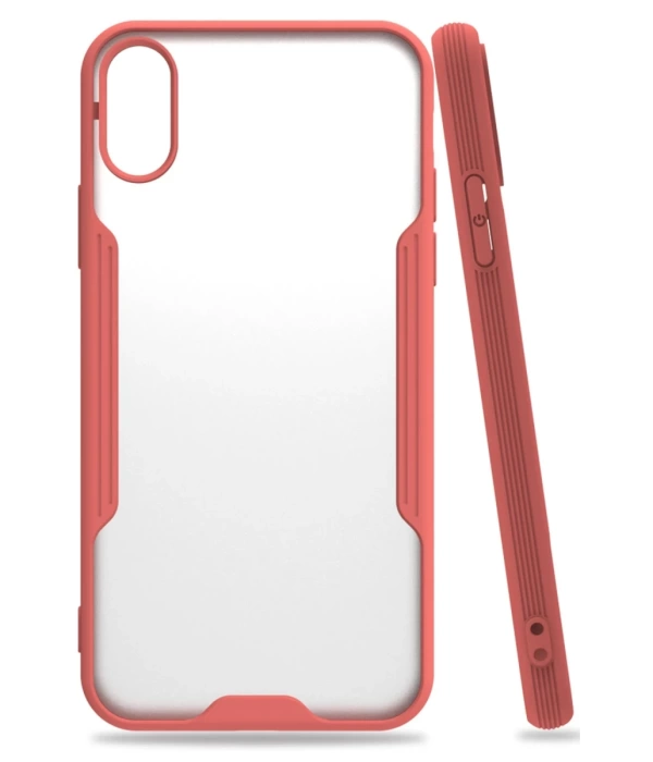 Newface iPhone X Kılıf Platin Silikon - Pembe