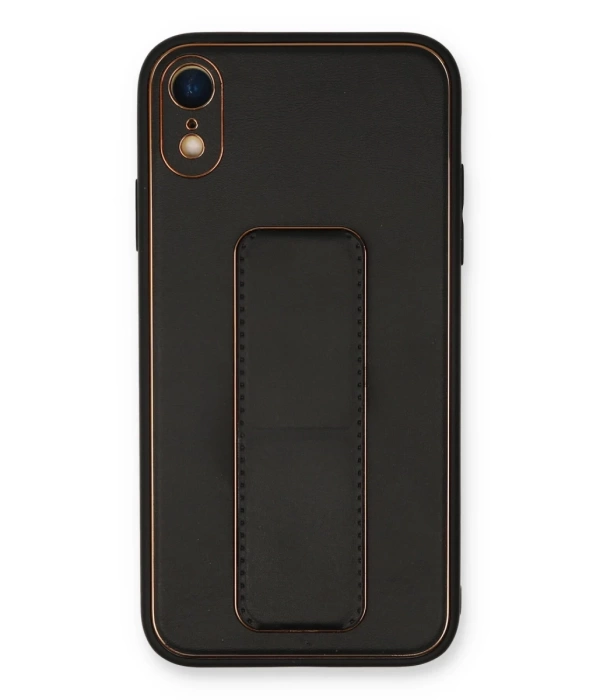 Newface iPhone XR Kılıf Coco Deri Standlı Kapak