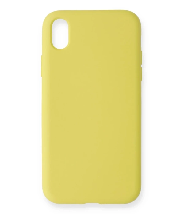 Newface iPhone XR Kılıf Nano içi Kadife Silikon