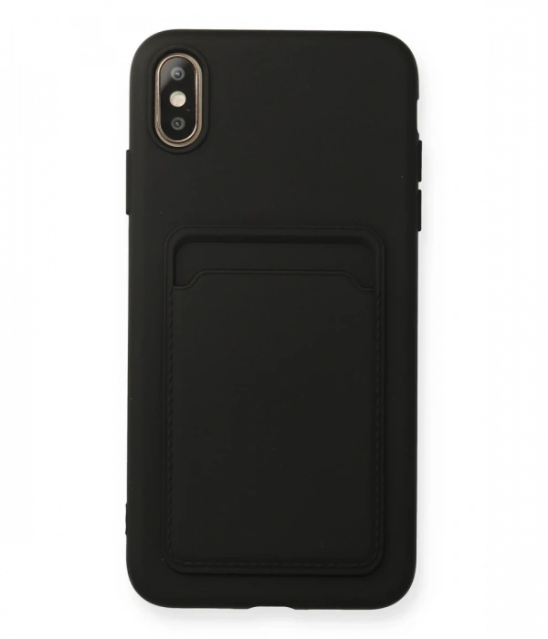 Newface iPhone XS Max Kılıf Kelvin Kartvizitli Silikon