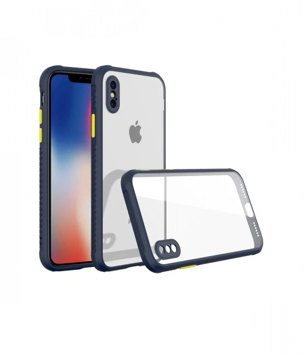 Newface iPhone XS Max Kılıf Miami Şeffaf Silikon