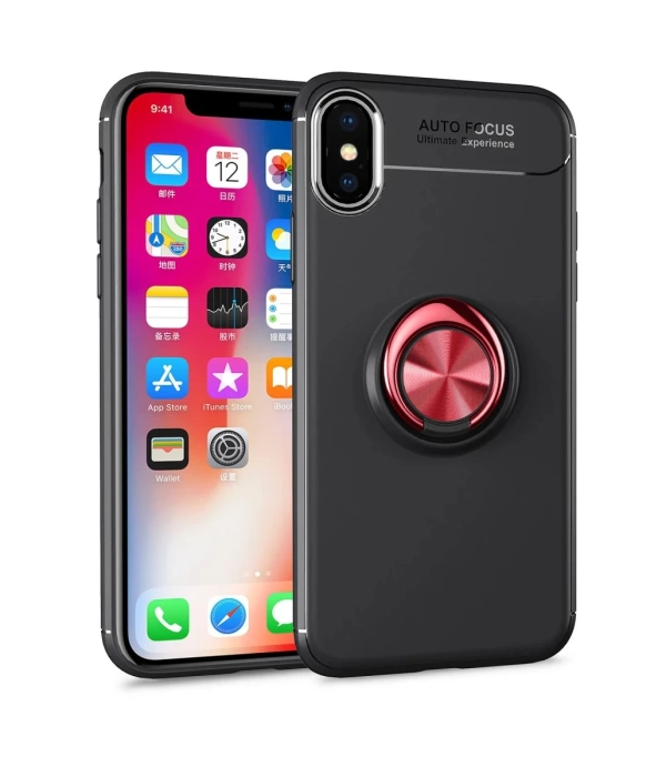 Newface iPhone XS Max Kılıf Range Yüzüklü Silikon