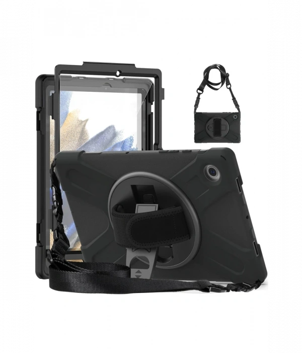 Newface Lenovo Tab M10 TB328FU Kılıf Amazing Tablet Kapak - Siyah