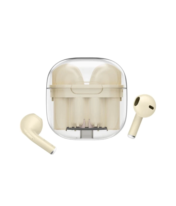 Newface LS-09 Bluetooth 5.3 TWS Kablosuz Airpods Kulaklık - Krem