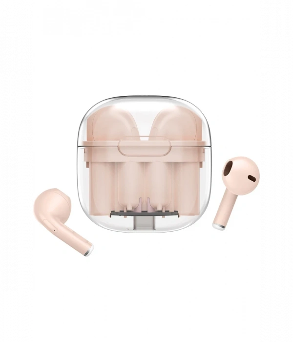 Newface LS-09 Bluetooth 5.3 TWS Kablosuz Airpods Kulaklık - Pembe