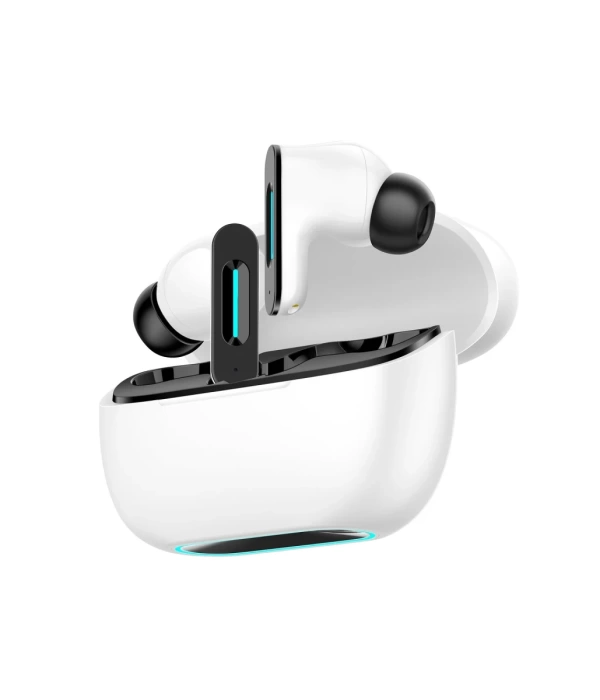 Newface LS-518 Aktif Gürültü Engelleyici Özellikli TWS Airpods Kulaklık - Beyaz-Siyah