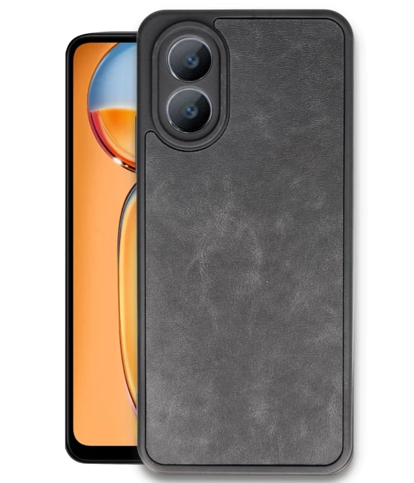 Newface Oppo A38 Kılıf Aras Deri Kapak - Siyah