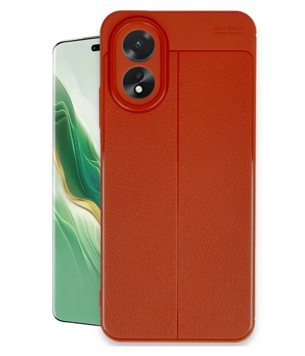 Newface Oppo A38 Kılıf Auto Focus Kapak - Kırmızı